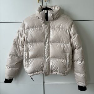 Aritzia Super Puff White Gloss